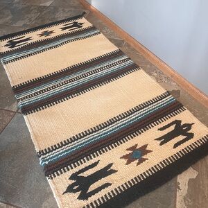 Wool Indian Rug or Saddle blanket